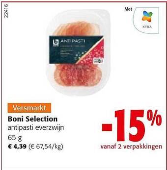 Colruyt Boni selection antipasti everzwijn aanbieding