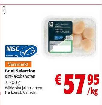 Colruyt Boni selection sintjakobsnoten aanbieding