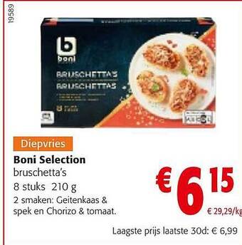 Colruyt Boni selection bruschetta's aanbieding