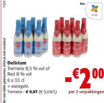 Colruyt Delirium tremens of red aanbieding