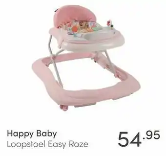 Baby & Tiener Happy baby loopstoel easy roze aanbieding