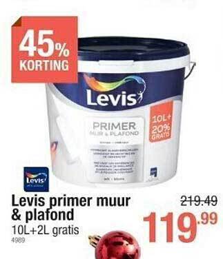 Cevo Levis primer muur & plafond aanbieding