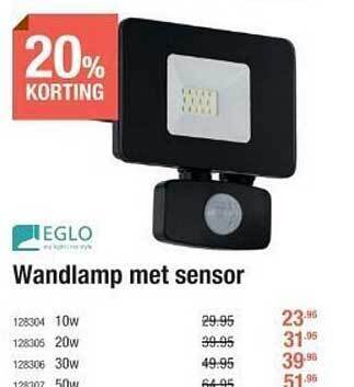 Cevo Wandlamp met sensor aanbieding
