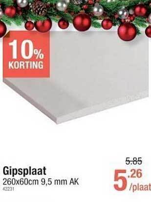 Cevo Gipsplaat aanbieding