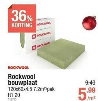 Cevo Rockwool bouwplaat aanbieding