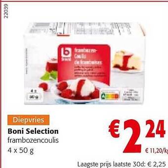 Colruyt Boni selection frambozencoulis aanbieding