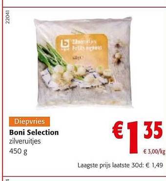 Colruyt Boni selection zilveruitjes aanbieding