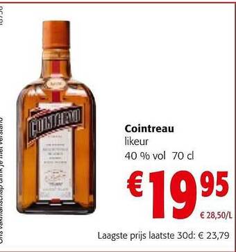 Colruyt Cointreau likeur aanbieding
