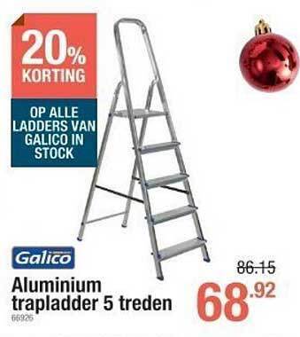 Aluminium trapladder 5 treden