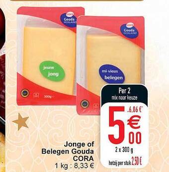 Cora Jonge of belegen gouda cora aanbieding