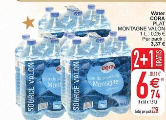 Cora Water aanbieding