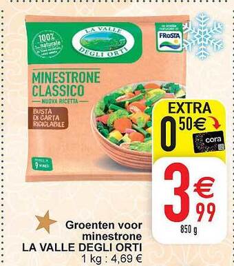 Cora Groenten voor minestrone la valle degli orti aanbieding