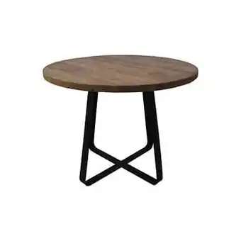 Leen Bakker HSM Collection salontafel Junction - naturelkleur/zwart - 38x50 cm - Leen Bakker aanbieding