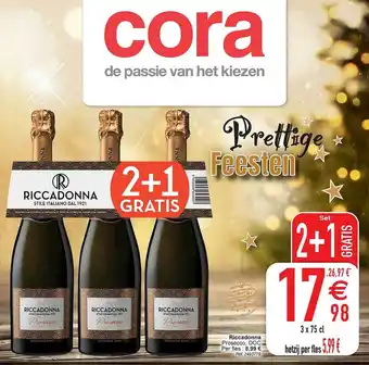 Cora Riccadonna prosecco, doc aanbieding
