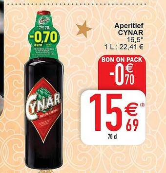 Cora Aperitief cynar aanbieding