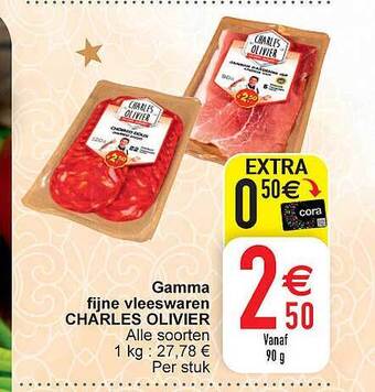 Cora Gamma fijne vleeswaren charles olivier aanbieding