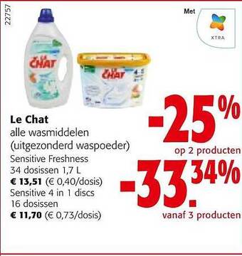 Colruyt Le chat wasmiddelen aanbieding