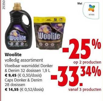 Colruyt Woolite vloeibaar wasmiddel aanbieding