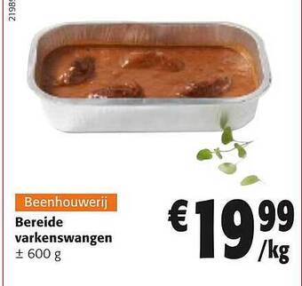 Bereide varkenswangen