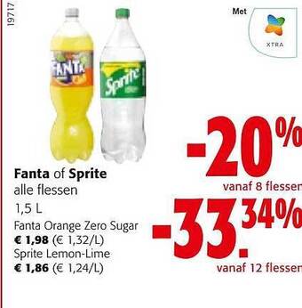 Colruyt Fanta of sprite aanbieding