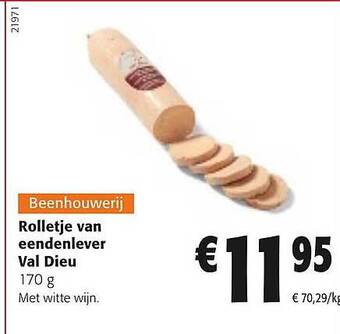 Colruyt Rolletje van eendenlever val dieu aanbieding