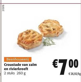 Colruyt Croustade van zalm en rivierkreeft aanbieding