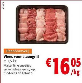 Colruyt Vlees voor steengrill aanbieding