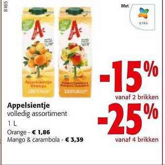 Colruyt Appelsientje aanbieding