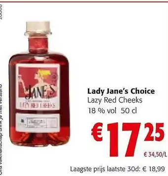 Colruyt Lady jane's choice lazy red cheeks aanbieding