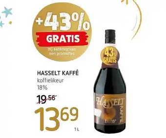 Hasselt kaffé koffielikeur