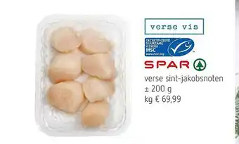 Spar Colruyt Verse sintjakobsnoten aanbieding