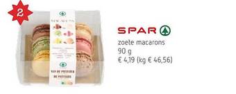 Spar Colruyt Zoete macarons aanbieding