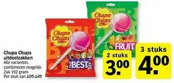 Albert Heijn Chupa chups uitdeelzakken aanbieding
