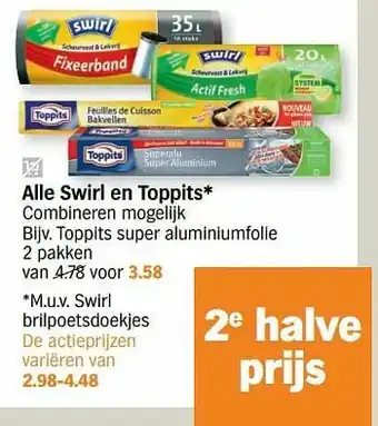 Albert Heijn Toppits super aluminiumfolie aanbieding