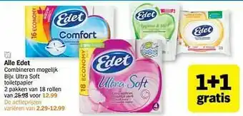 Albert Heijn Edet ultra soft toiletpapier aanbieding