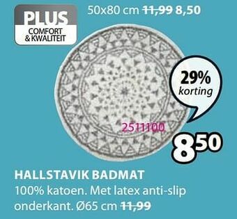 Jysk Hallstavik badmat aanbieding