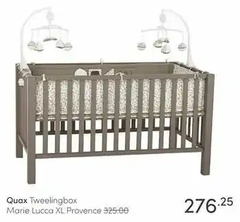 Baby & Tiener Quax tweelingbox marie lucca xl provence aanbieding