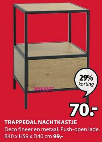 Trappedal nachtkastje