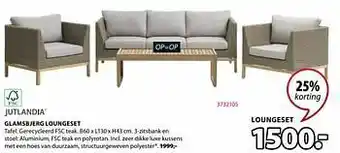 Jysk Glamsbjerg loungeset aanbieding