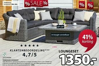 Jysk Tambohuse loungeset aanbieding