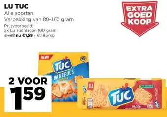 Jumbo LU Tuc 2*80-100g aanbieding