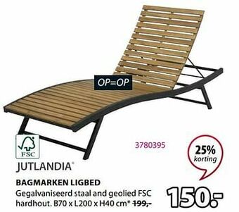 Jysk Bagmarken ligbed aanbieding