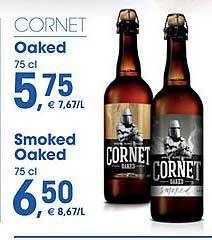 Prik en Tik Cornet oaked, smoked oaked aanbieding