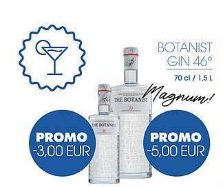 Prik en Tik Botanist gin 46° aanbieding