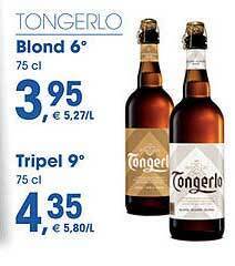 Prik en Tik Tongerlo blond 6°, tripel 9° aanbieding