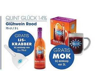 Quint glück 14% glühwein rood