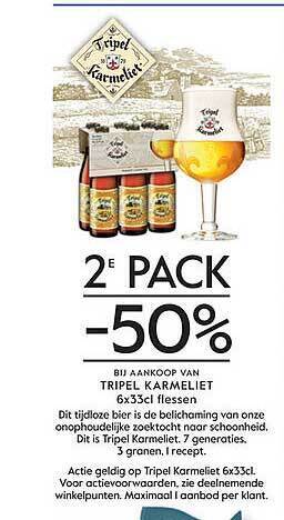 Prik en Tik Tripel karmeliet aanbieding