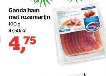 Spar Ganda ham met rozemarijn aanbieding