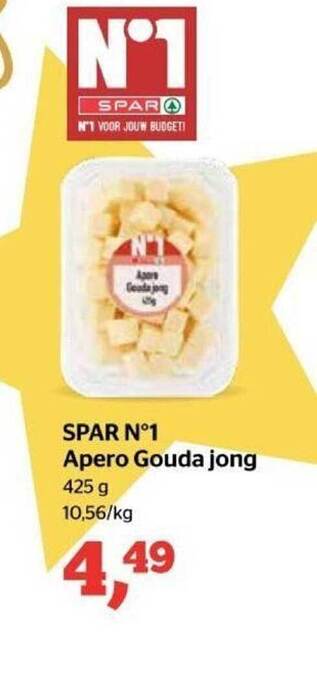 Spar Spar n°1 apero gouda jong aanbieding