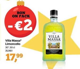 Spar Villa massa limoncello aanbieding